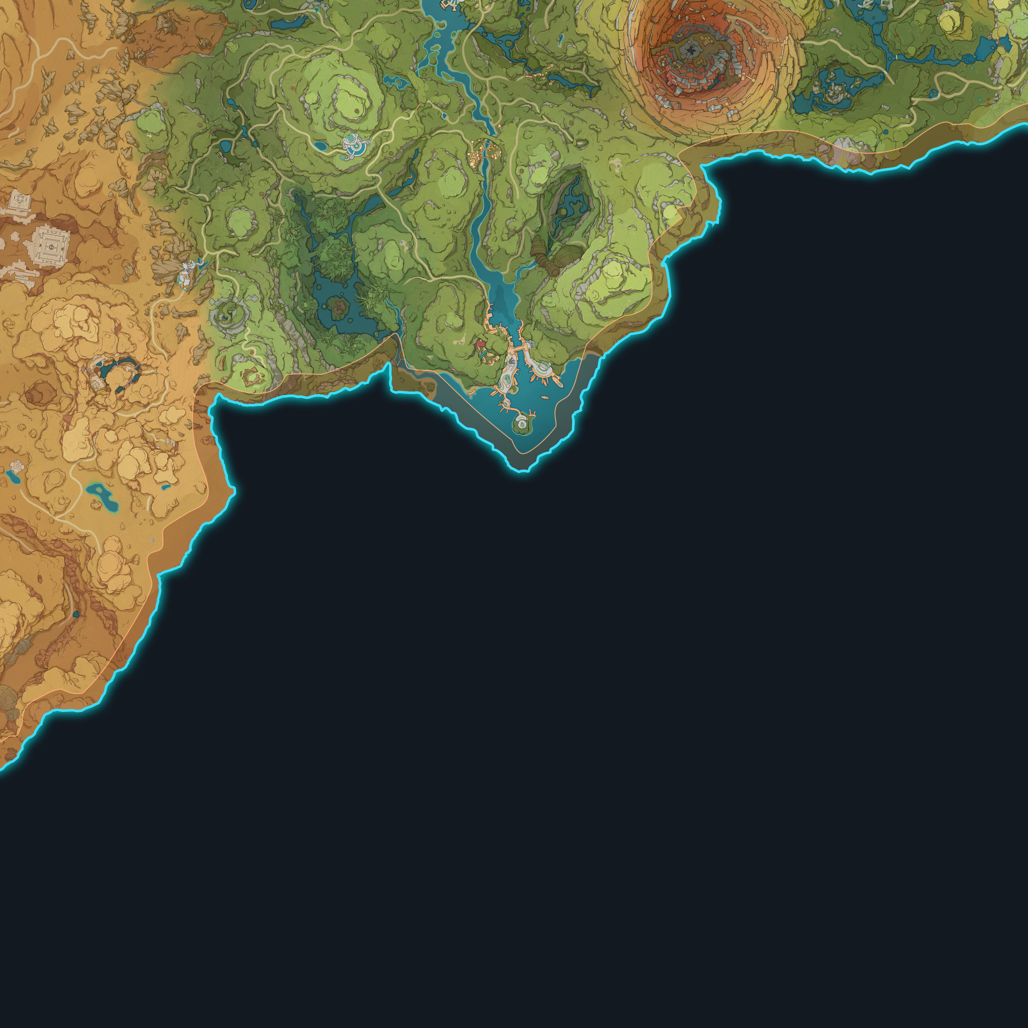 Интерактивная карта Тейвата - HoYoLAB